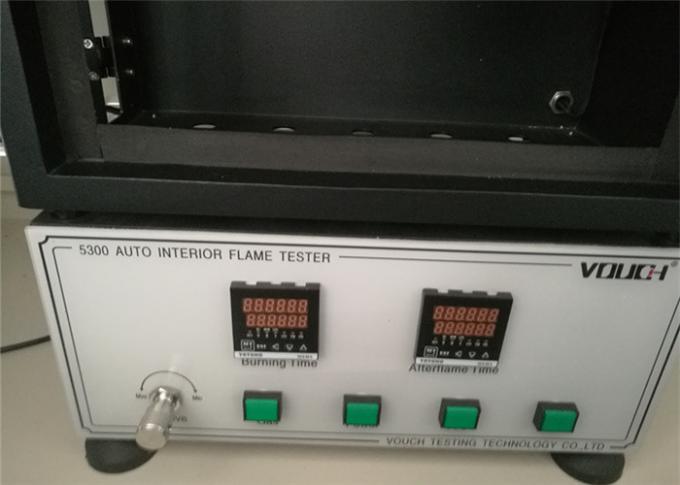 Textile Horizontal Flammability Tester , Standad GB8410 Fmvss 302 Flammability Test