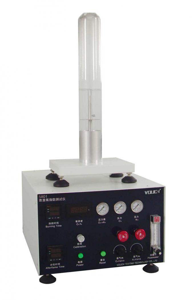 Flammability Limited Oxygen Index Tester , Temperature Index Test For Cables Standard GB/T2406