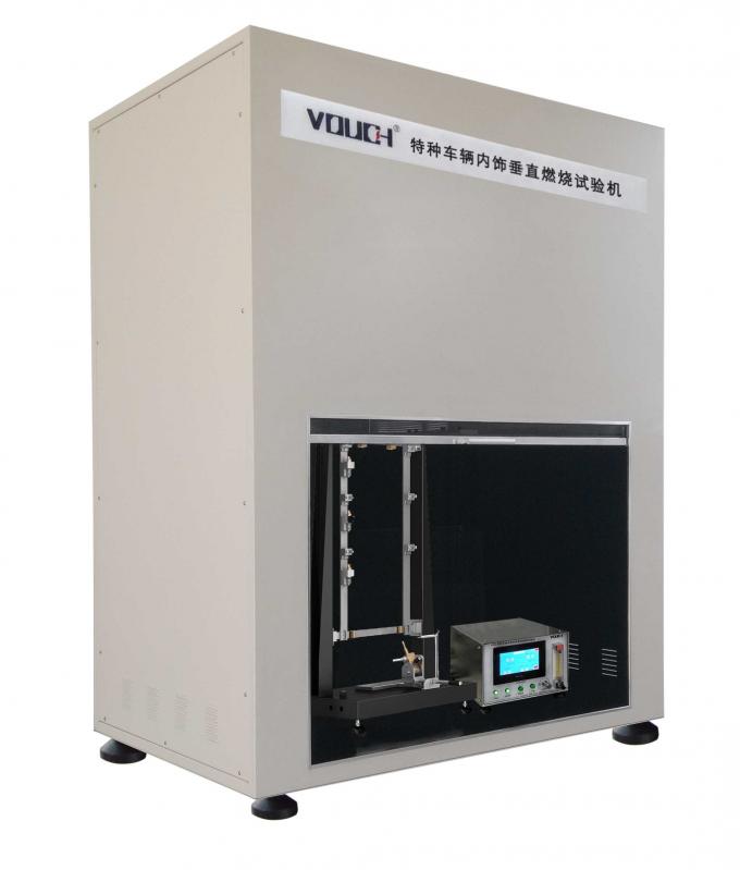 220V AC 50HZ Vertical Flame Test Chamber , Flammability Test Chamber CNC Bending Laser Cutting