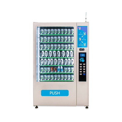 Coin Operated Small Cold Can And Snack Vending Station With Refrigerated Cooling System/Cold Drinks Vending Machines