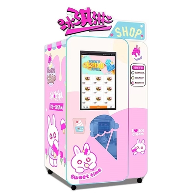 160W Ice Cream Vending Machine Automatic Self Serve For Protein Frozen