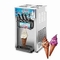 Automatic Soft Serve Sorbetiere Commercial Ice Cream Machine Tabletop Stainless Steel 3 Flavors